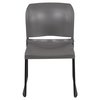 Flash Furniture Gray Plastic Stack Chair, PK5 5-RUT-238A-GY-GG